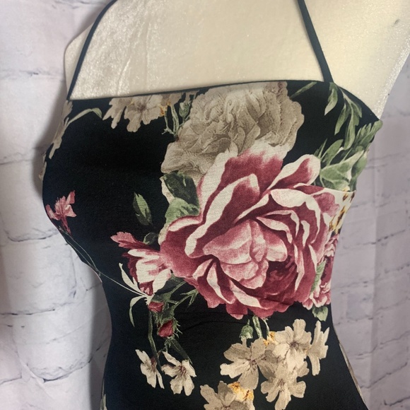 Windsor Scoop Neck Floral Maxi Womans Dress S - Picture 7 of 9